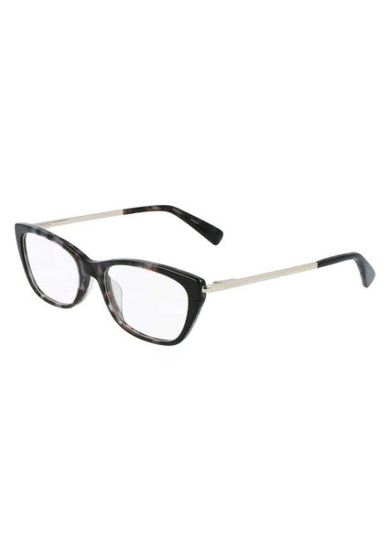 Longchamp Women's 52mm Black Havana Opticals