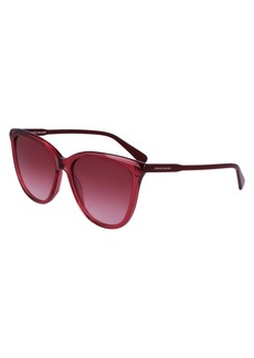 Longchamp Women's 56 mm Red Sunglasses LO718S-601