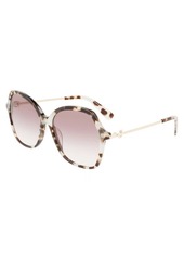 Longchamp Women's 57 mm White Sunglasses LO705S-404
