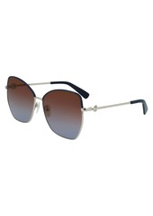 Longchamp Women's 60 mm Gold Sunglasses LO156SL-720