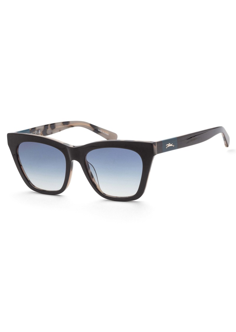 Longchamp Women's LO715S-201 Fashion 54mm Milky Havana Brown Sunglasses