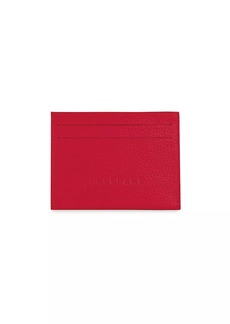 Longchamp Pebbled Leather Card Case