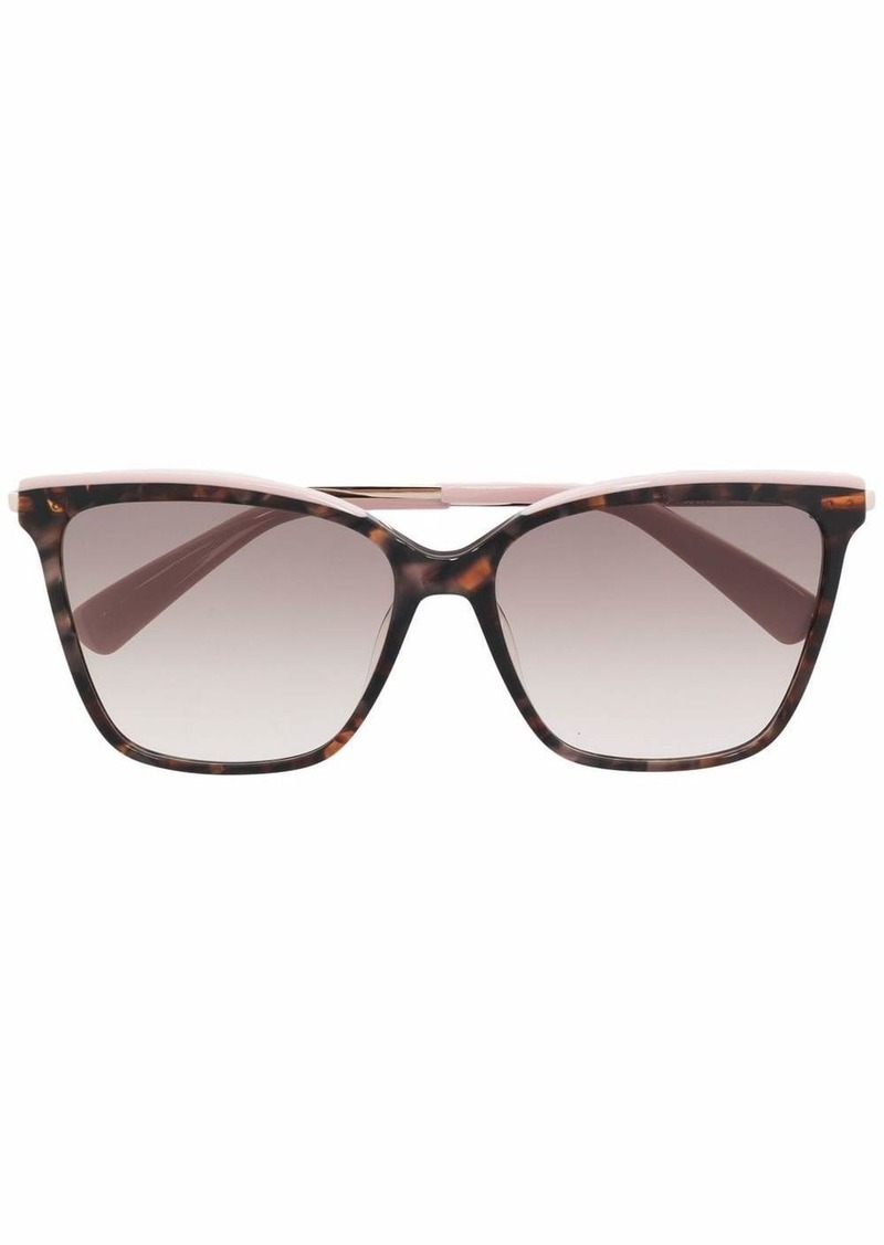 Longchamp tortoiseshell-effect square sunglasses