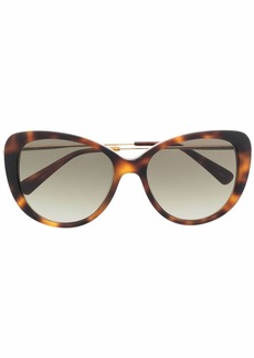 Longchamp tortoiseshell-effect tinted sunglasses