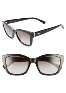 Longchamp Heritage 53mm Square Sunglasses in Black at Nordstrom Rack
