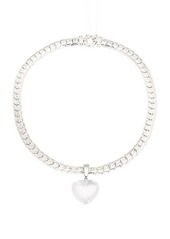 Loren Stewart Heart Rock Crystal Necklace