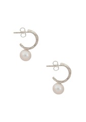 Loren Stewart Lanyard Pearl Hoop Earrings