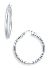 Loren Stewart Crenshaw Hoop Earrings in Silver at Nordstrom