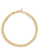 Loren Stewart Flat Curb Chain Necklace in Yellow Gold at Nordstrom
