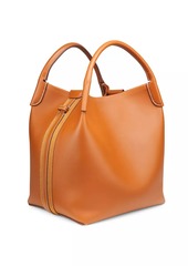 Loro Piana Bale Large Rounded Leather Bag