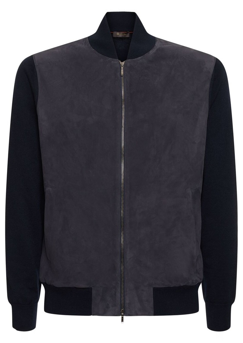 Loro Piana Cashmere & Suede Bomber Jacket