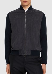 Loro Piana Cashmere & Suede Bomber Jacket