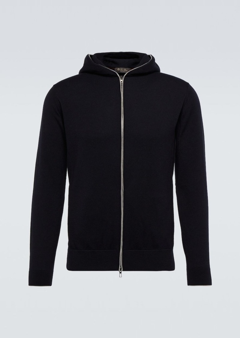 Loro Piana Cashmere and cotton hooded jacket