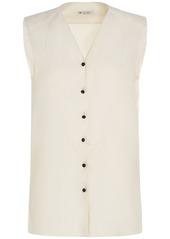 Loro Piana Caylee Dyed Silk Buttoned Vest