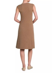 Loro Piana Cervatto Rib-Knit Cashmere Minidress