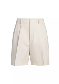 Loro Piana Cotton-Linen Twill Bermuda Shorts