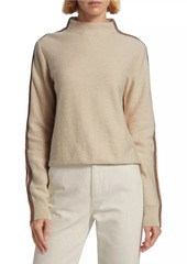 Loro Piana Dolcevita Striped Mock Turtleneck Sweater