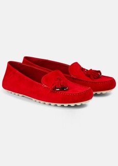 Loro Piana Dot Sole suede loafers