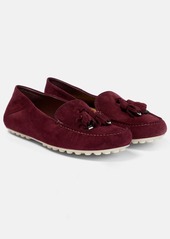 Loro Piana Dot Sole suede moccasins