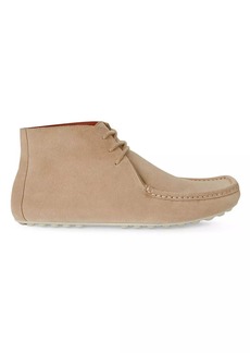 Loro Piana Dots Mid Roadster Suede Moccasins