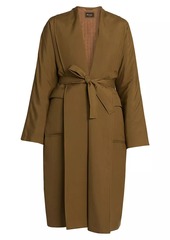 Loro Piana Dwight Silk Wrap Coat