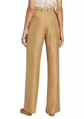 Loro Piana Edward Lightweight Shantung Silk Trousers