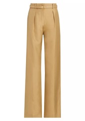 Loro Piana Edward Lightweight Shantung Silk Trousers