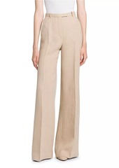 Loro Piana Emmit Linen Flared Trousers