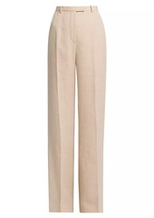 Loro Piana Emmit Linen Flared Trousers