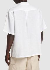 Loro Piana Hakusan Solaire Linen Short Sleeve Shirt