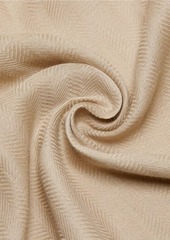 Loro Piana Herringbone Linen-Silk Stole