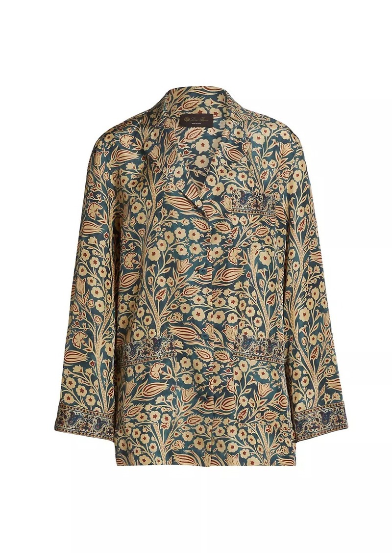 Loro Piana Jameela Printed Silk Shirt