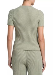 Loro Piana Lago Sirio Cashmere Short-Sleeve Sweater