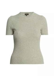 Loro Piana Lago Sirio Cashmere Short-Sleeve Sweater