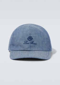 Loro Piana Logo cotton baseball cap