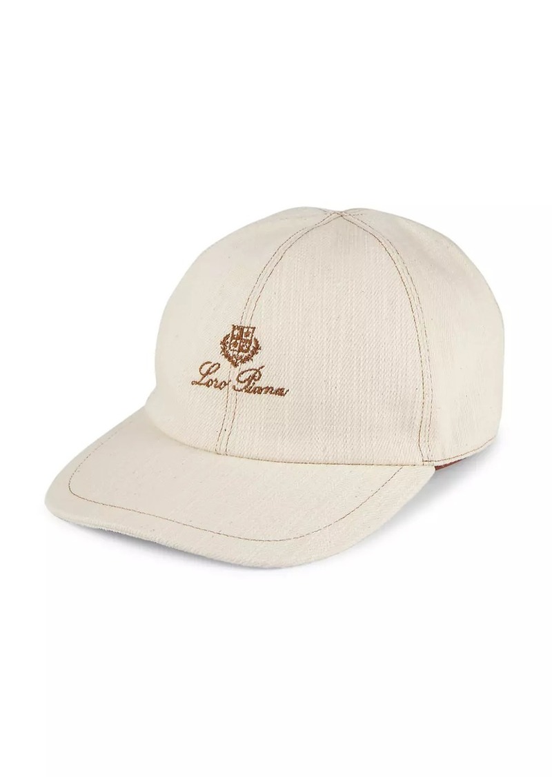 Loro Piana Logo-Embroidered Cotton Baseball Cap