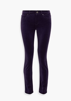 Loro Piana - Cotton-blend velvet skinny pants - Purple - IT 40