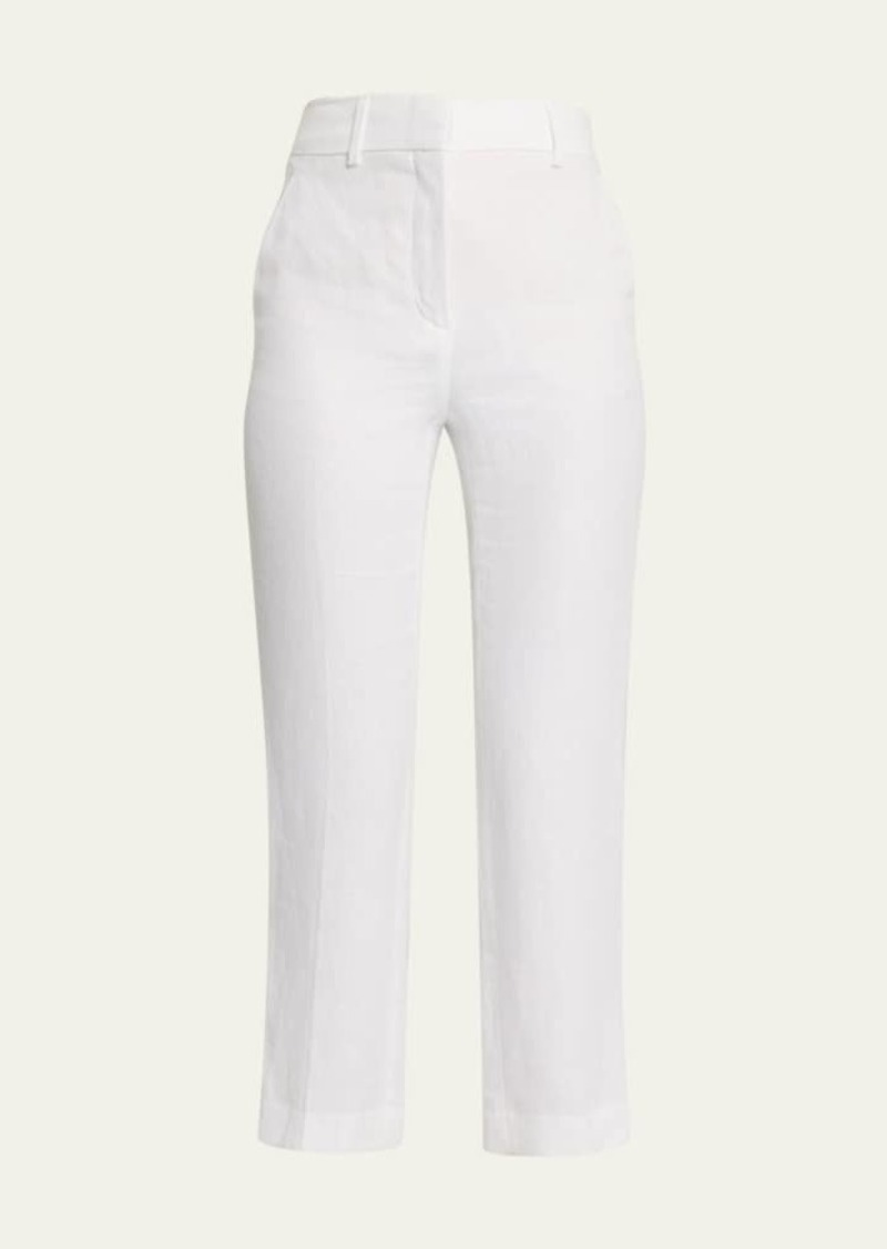 Loro Piana Antigua Straight-Leg Linen Trousers