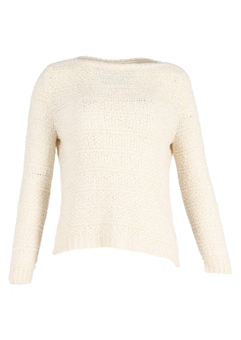 Loro Piana Arequipa Knit Sweater in Cream Silk