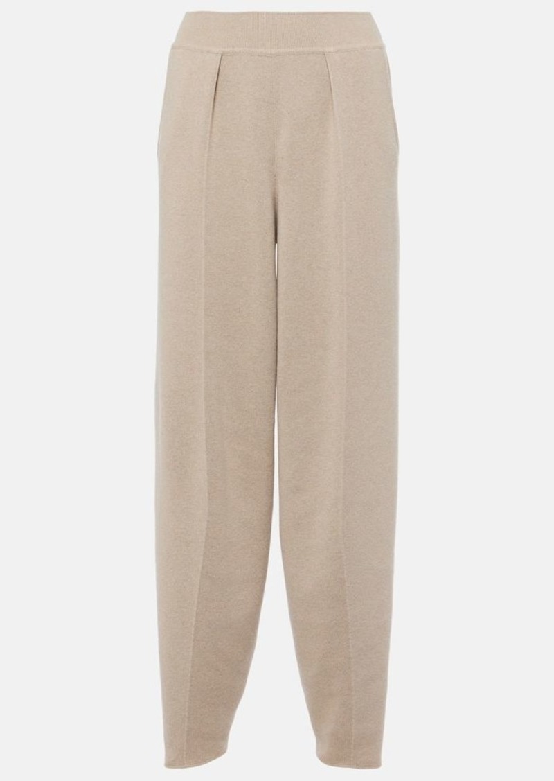 Loro Piana Ashi cashmere tapered pants