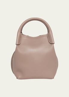 Loro Piana Bale Micro Rounded Leather Top-Handle Bag