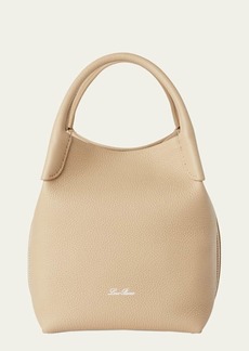 Loro Piana Bale Small Leather Top-Handle Bag