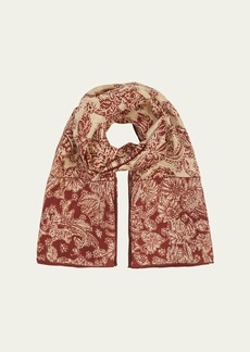 Loro Piana Botanic Habutai Maxi Scarf