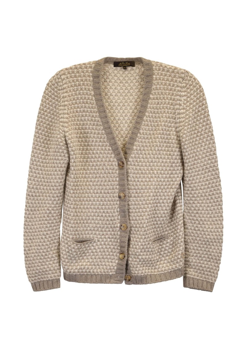 Loro Piana Buttoned Cardigan in Ecru Cashmere