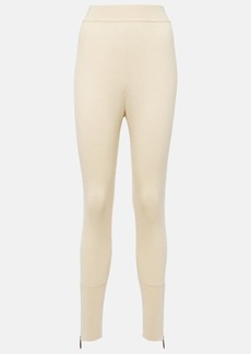Loro Piana Cashmere and silk-blend leggings