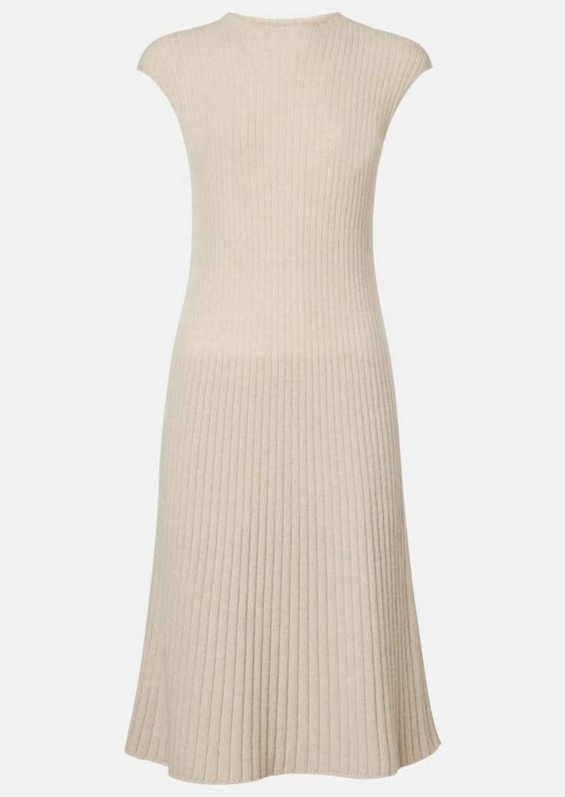 Loro Piana Cervatto ribbed-knit cashmere midi dress