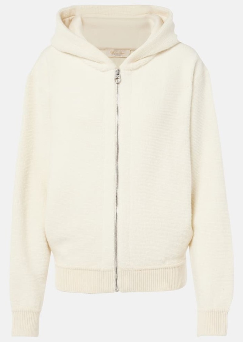 Loro Piana Cocooning wool and cashmere bomber jacket