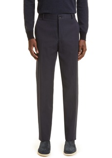 LORO PIANA Cotton & Linen Chinos in Ripe Blueberry at Nordstrom