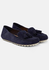 Loro Piana Dot Sole suede moccasins