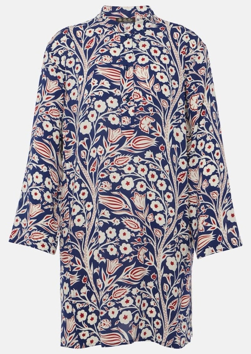 Loro Piana Floral silk tunic